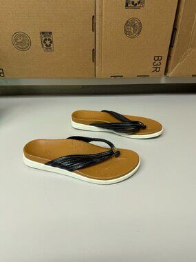 Vionic Catalina Sandals - tan/black - size 6.5